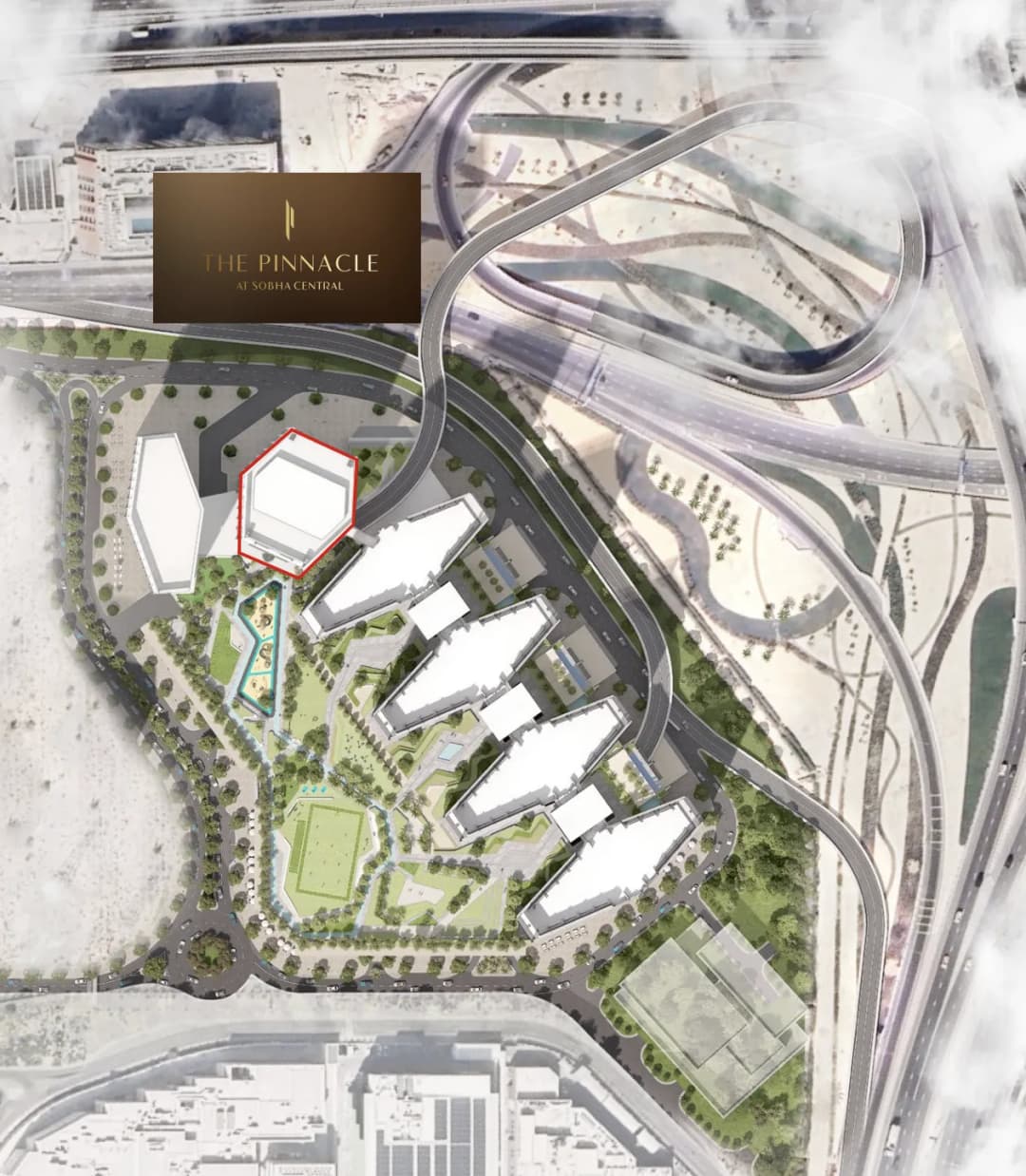 The Pinnacle at Sobha Central master plan