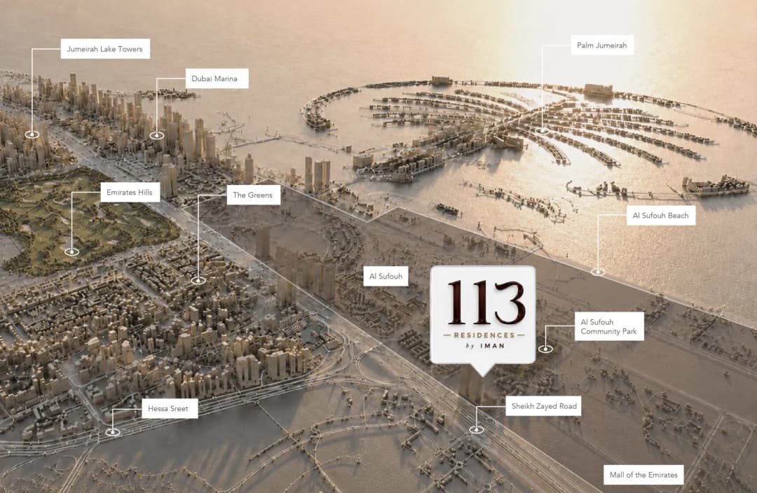 113 Residences by Iman master plan