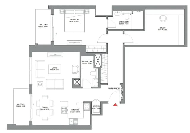 1 bed