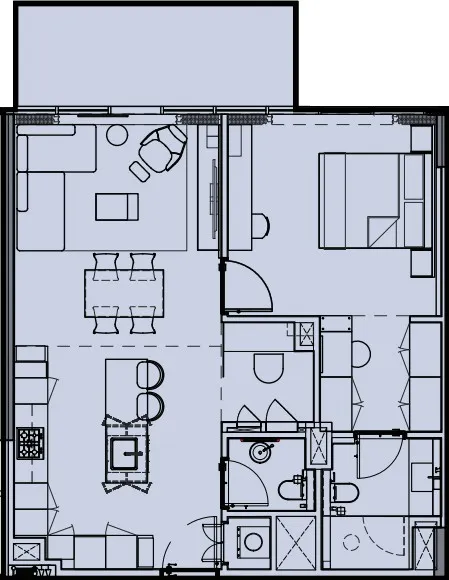 1 bed