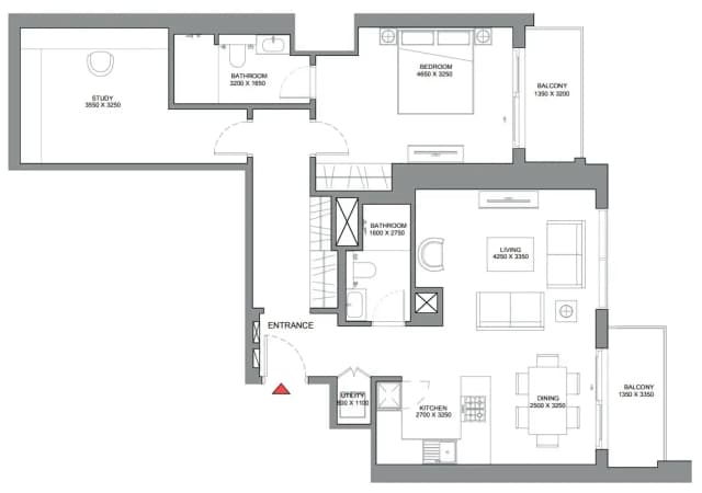 1 bed