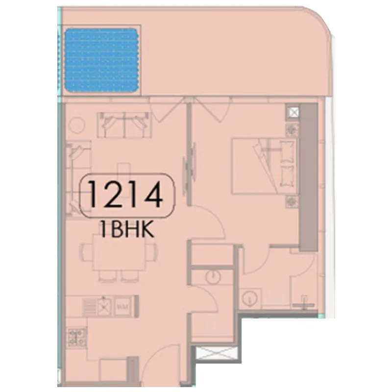 1 bed