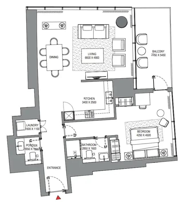 1 bed