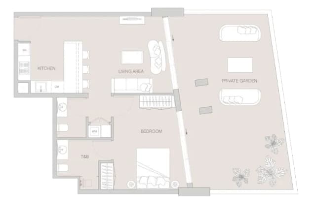 1 bed