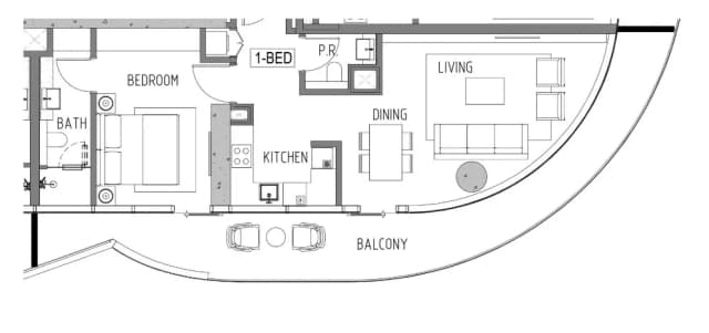 1 bed