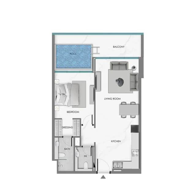 1 bed