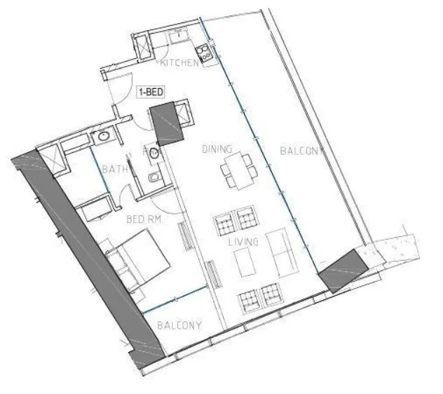 1 bed