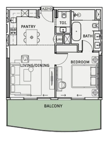 1 bed