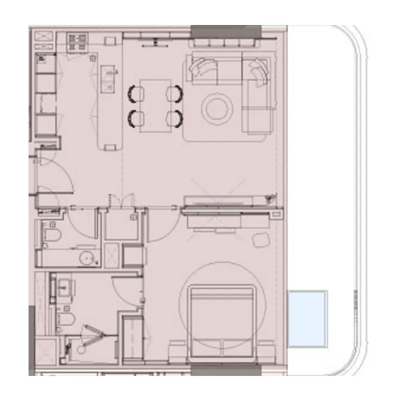 1 bed