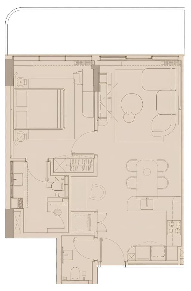 1 bed
