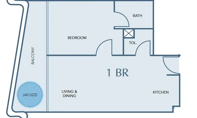 1 bed