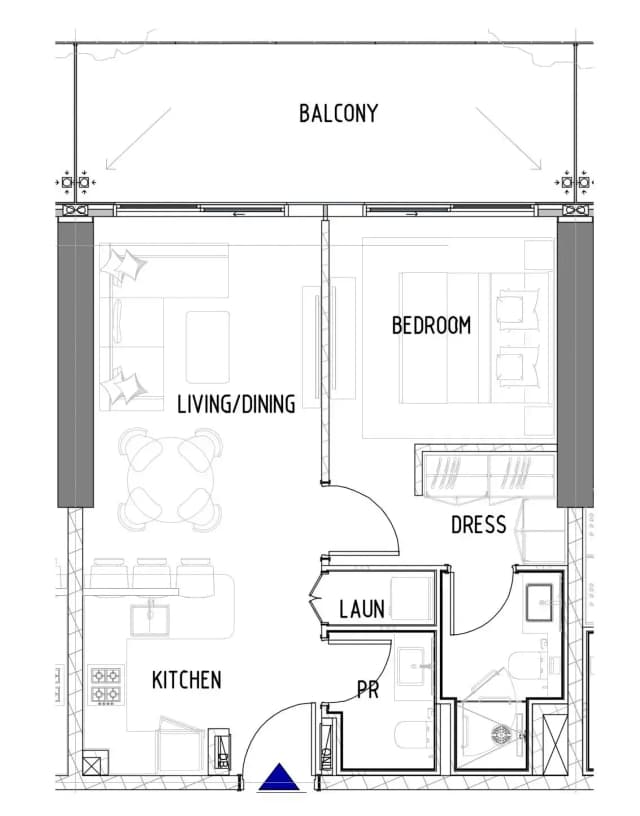 1 bed