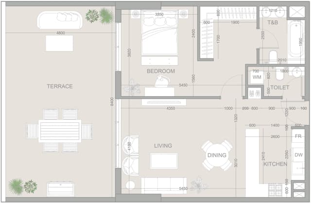 1 bed