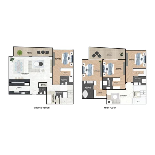 4 bed