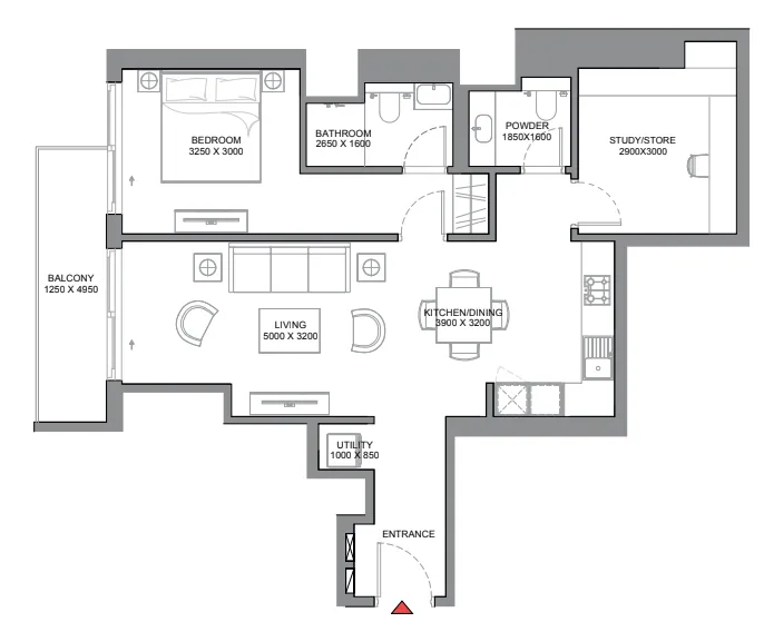 1 bed