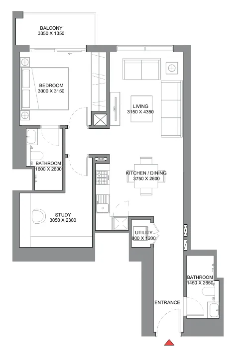 1 bed