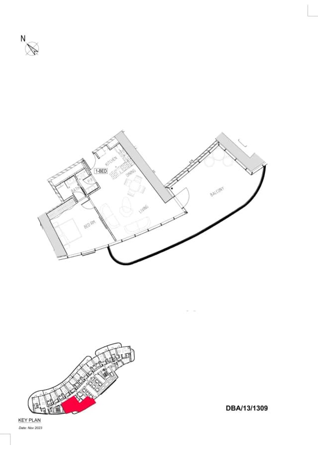 1 bed