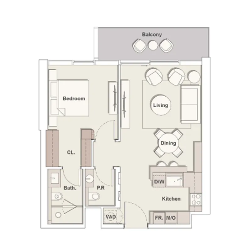 1 bed